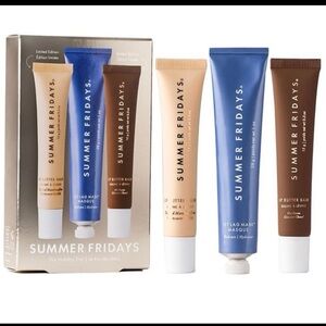 Summer Fridays Holiday Trio Set w/Lip Butter Balms in Hot Cocoa & Marshmallow